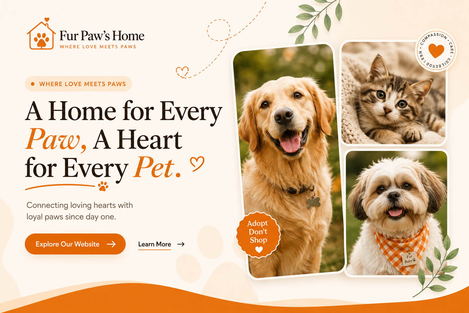 Fur Paw's Home Website Experience